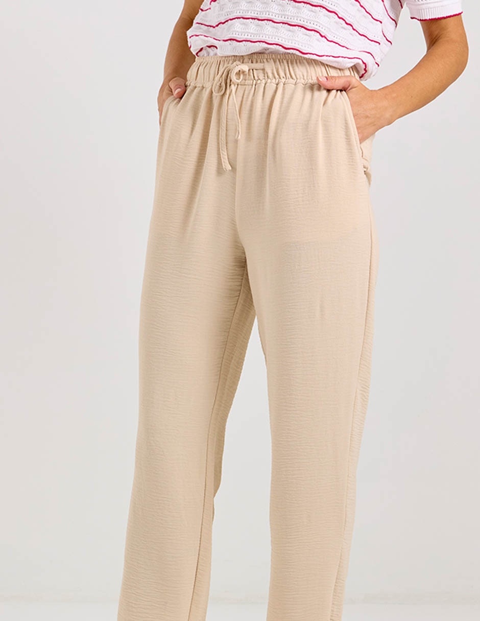 Pantalón relaxed Basics straight para mujer 4