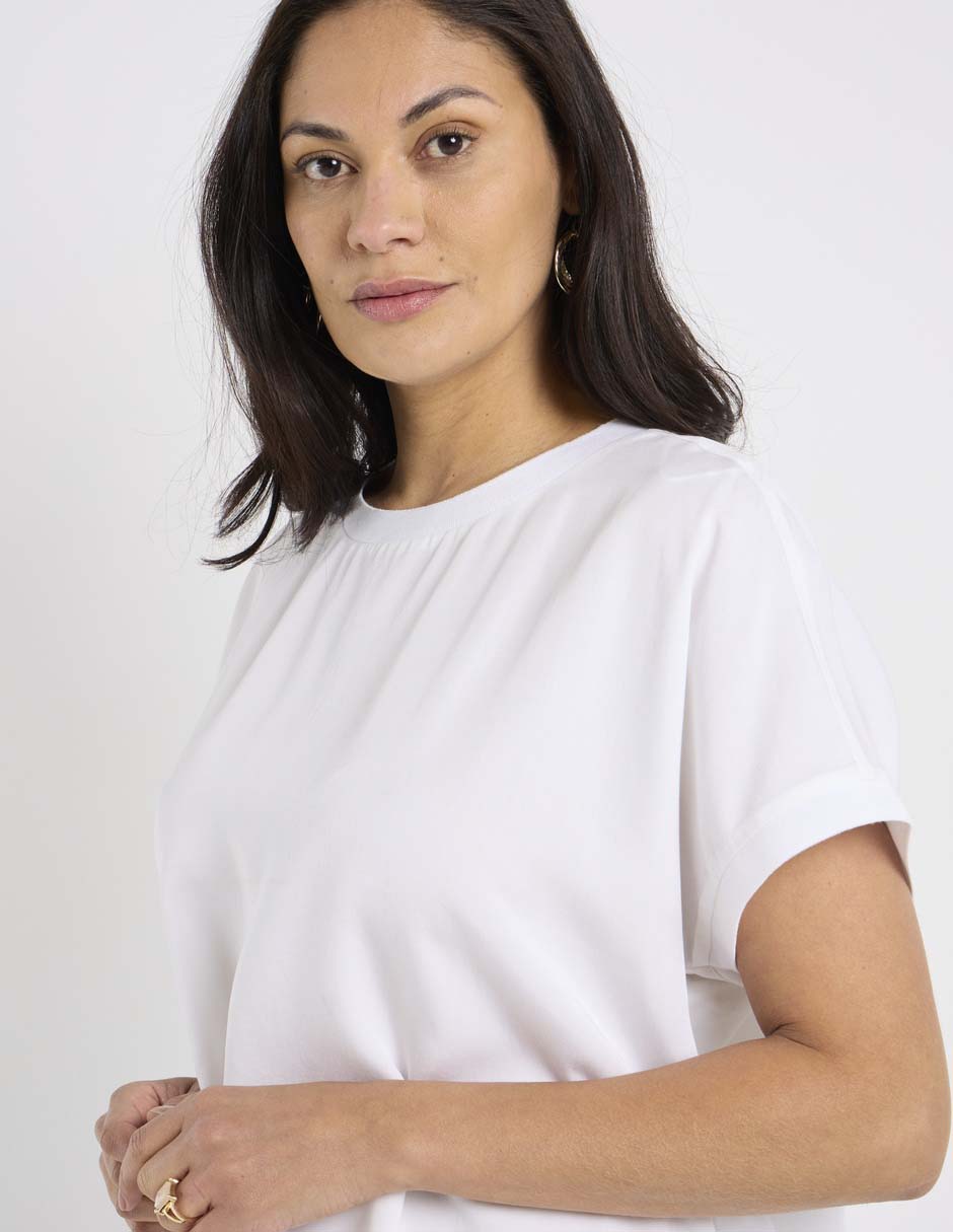 Playera manga corta cuello redondo para mujer 4