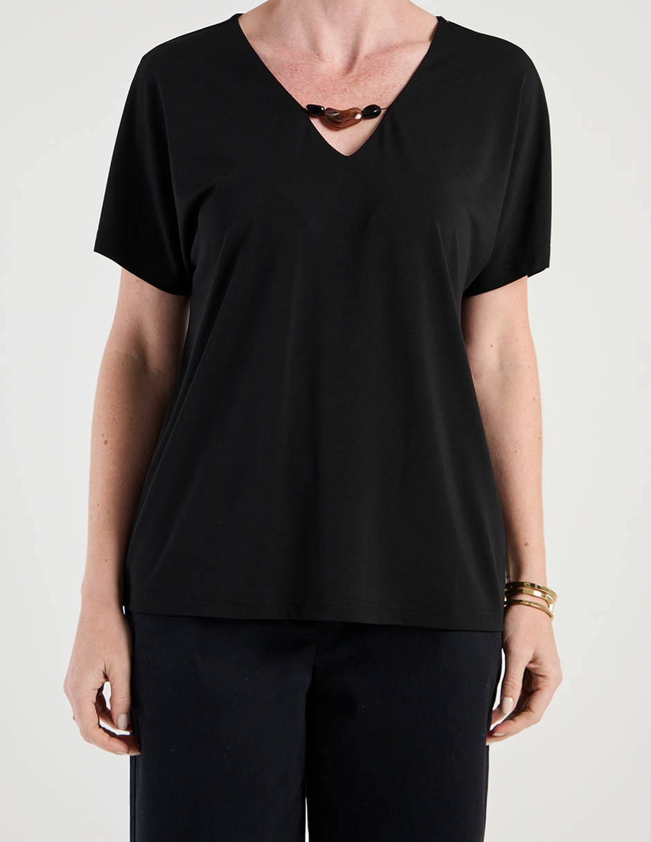 Blusa manga corta para mujer 5