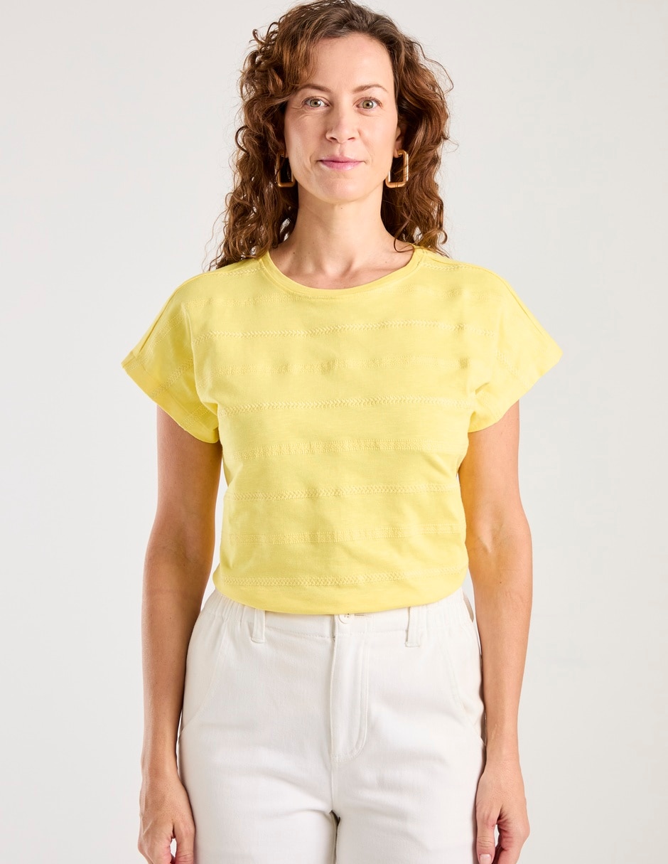 Blusa manga corta para mujer