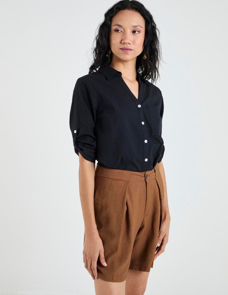 Blusa manga 3/4 para mujer Blusa manga 3/4 para mujer