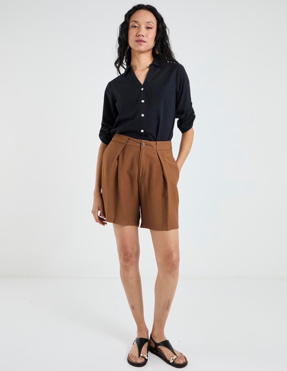 Blusa Lieb Basics manga 3/4 para mujer