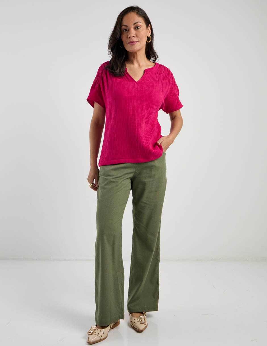 Blusa manga corta para mujer 3
