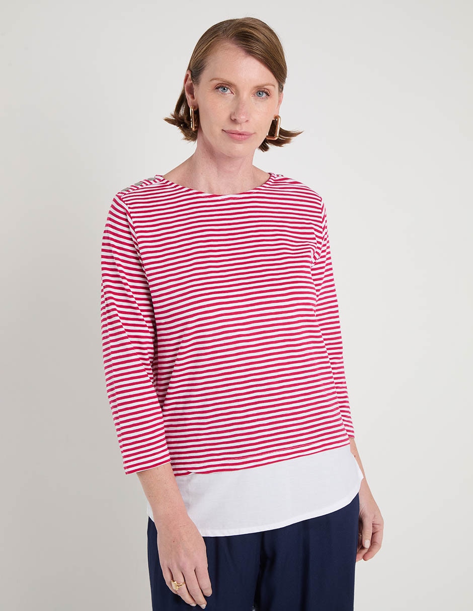 Blusa manga 3/4 para mujer Blusa manga 3/4 para mujer