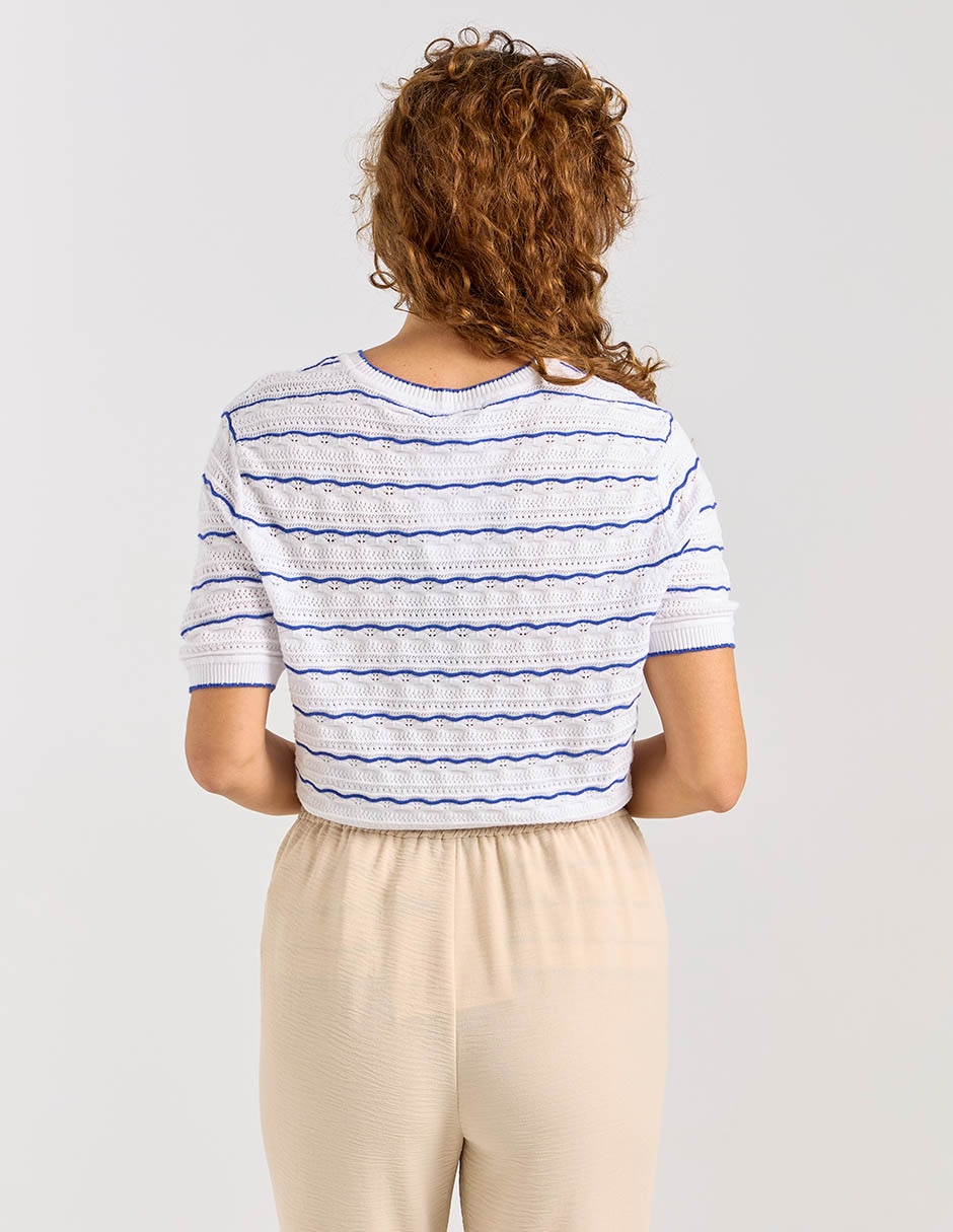 Blusa Lieb Basics manga corta para mujer