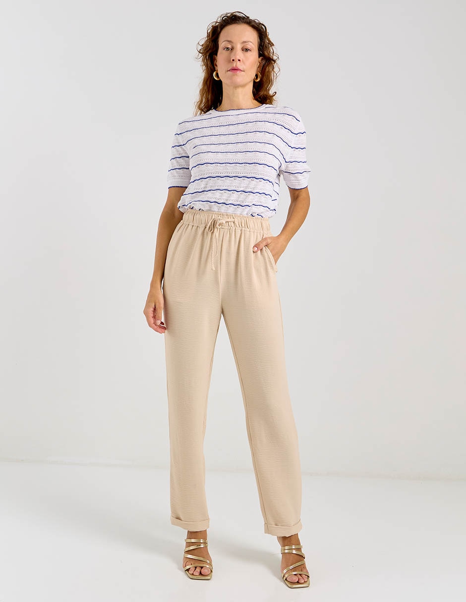 Blusa Lieb Basics manga corta para mujer