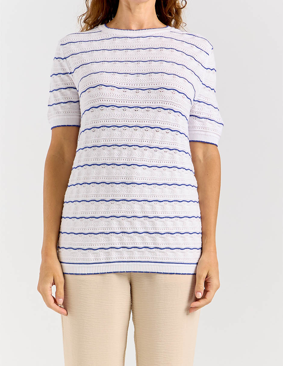 Blusa Lieb Basics manga corta para mujer