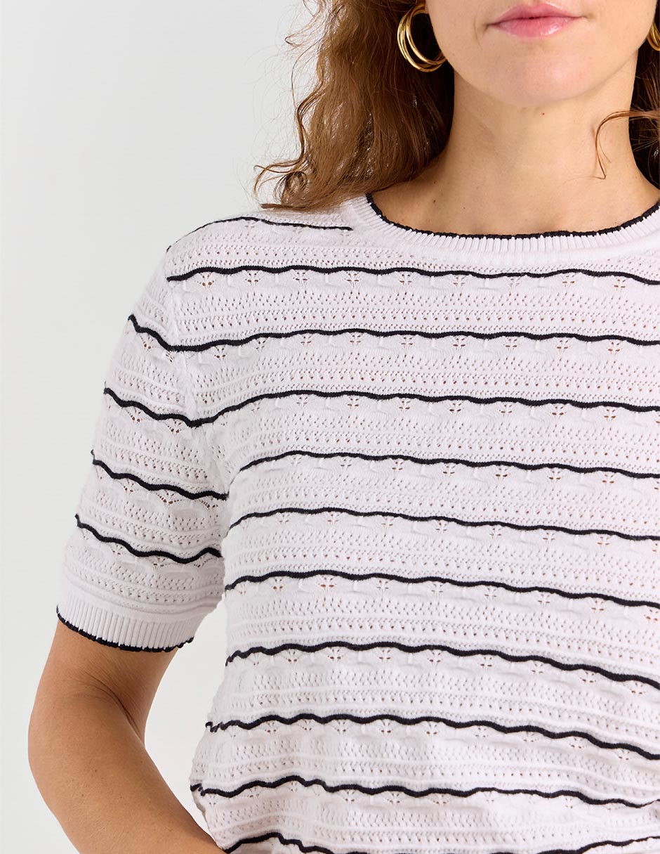 Blusa manga corta para mujer 4