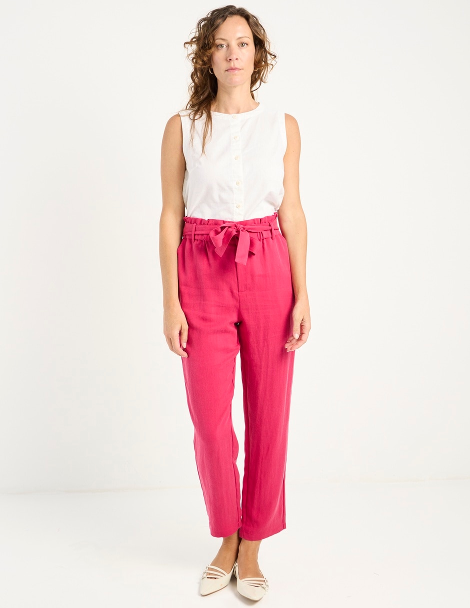 Pantalón relaxed straight para mujer 2