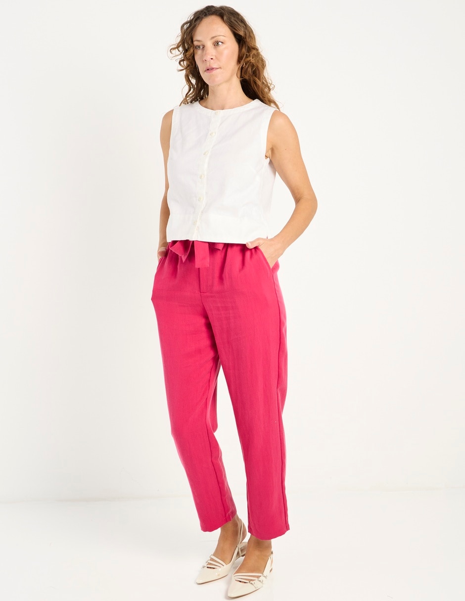 Pantalón relaxed straight para mujer 3