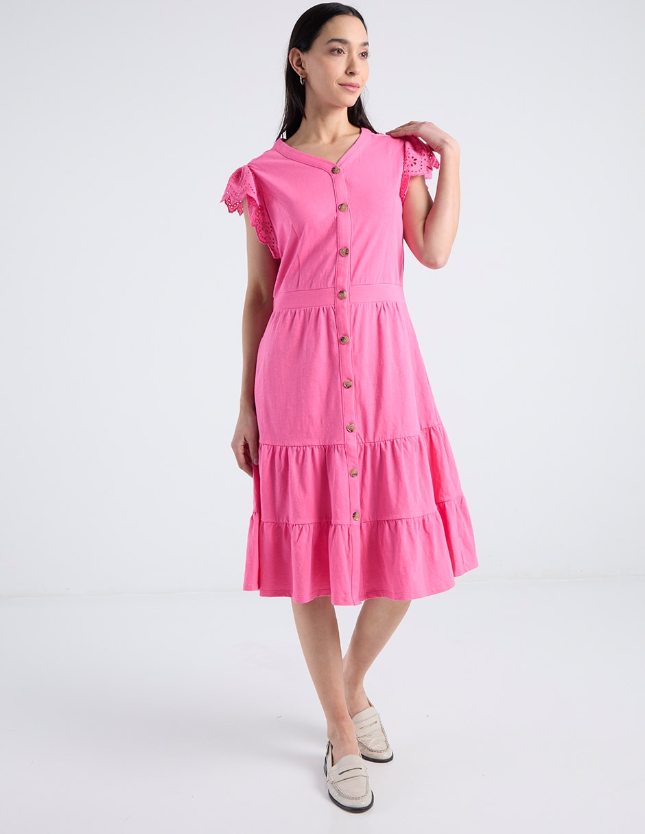 Vestido 3/4 casual Basic para mujer Vestido 3/4 casual Basic para mujer