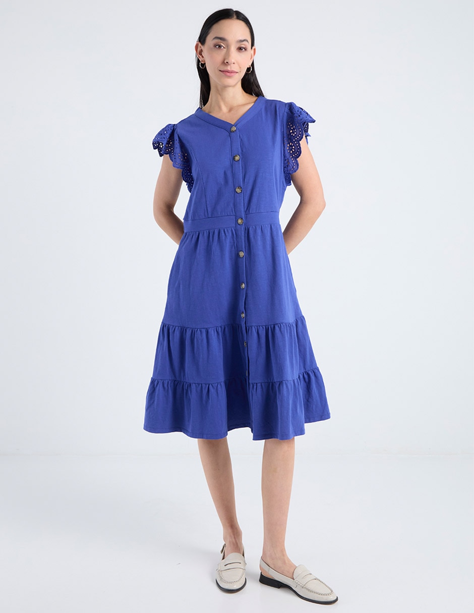 Vestido 3/4 casual Basic para mujer 2