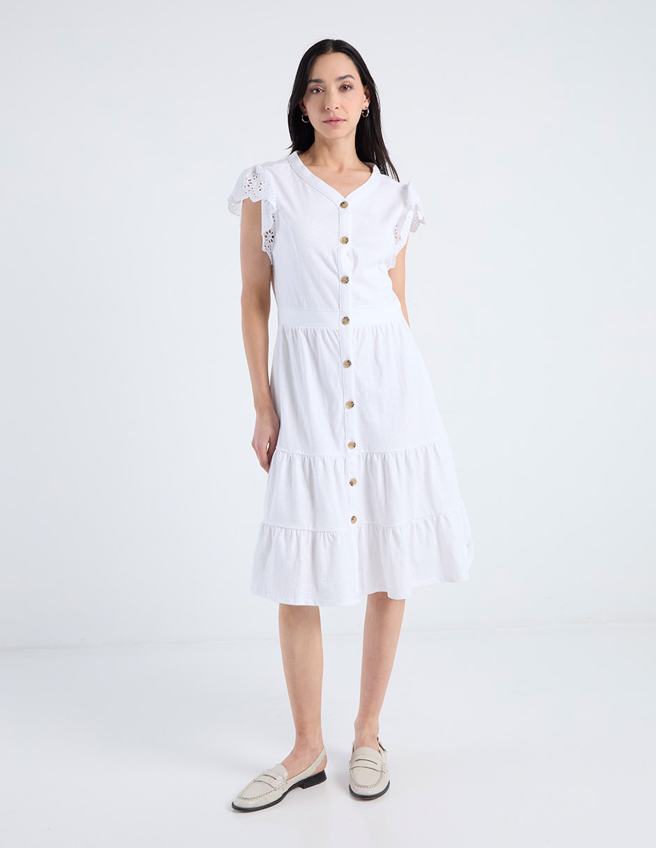 Vestido 3/4 casual Basic para mujer Vestido 3/4 casual Basic para mujer