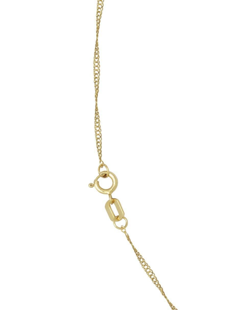 Collar de corazón de oro 14 K 4