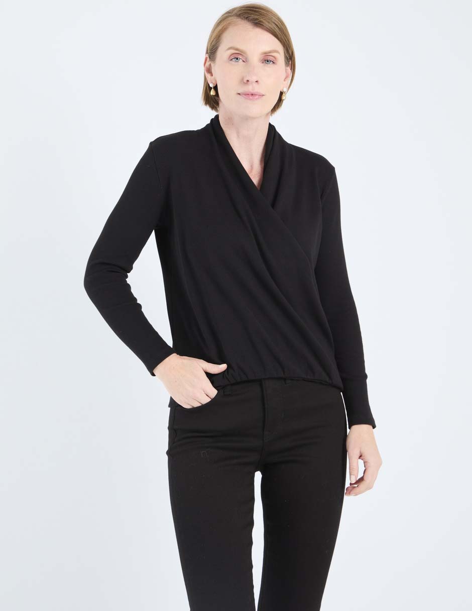 Suéter cuello cruzado para mujer Suéter cuello cruzado para mujer