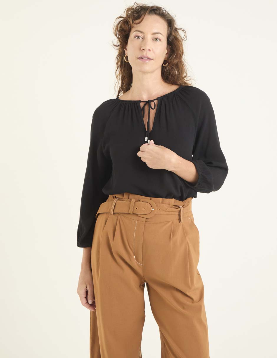 Blusa manga 3/4 para mujer