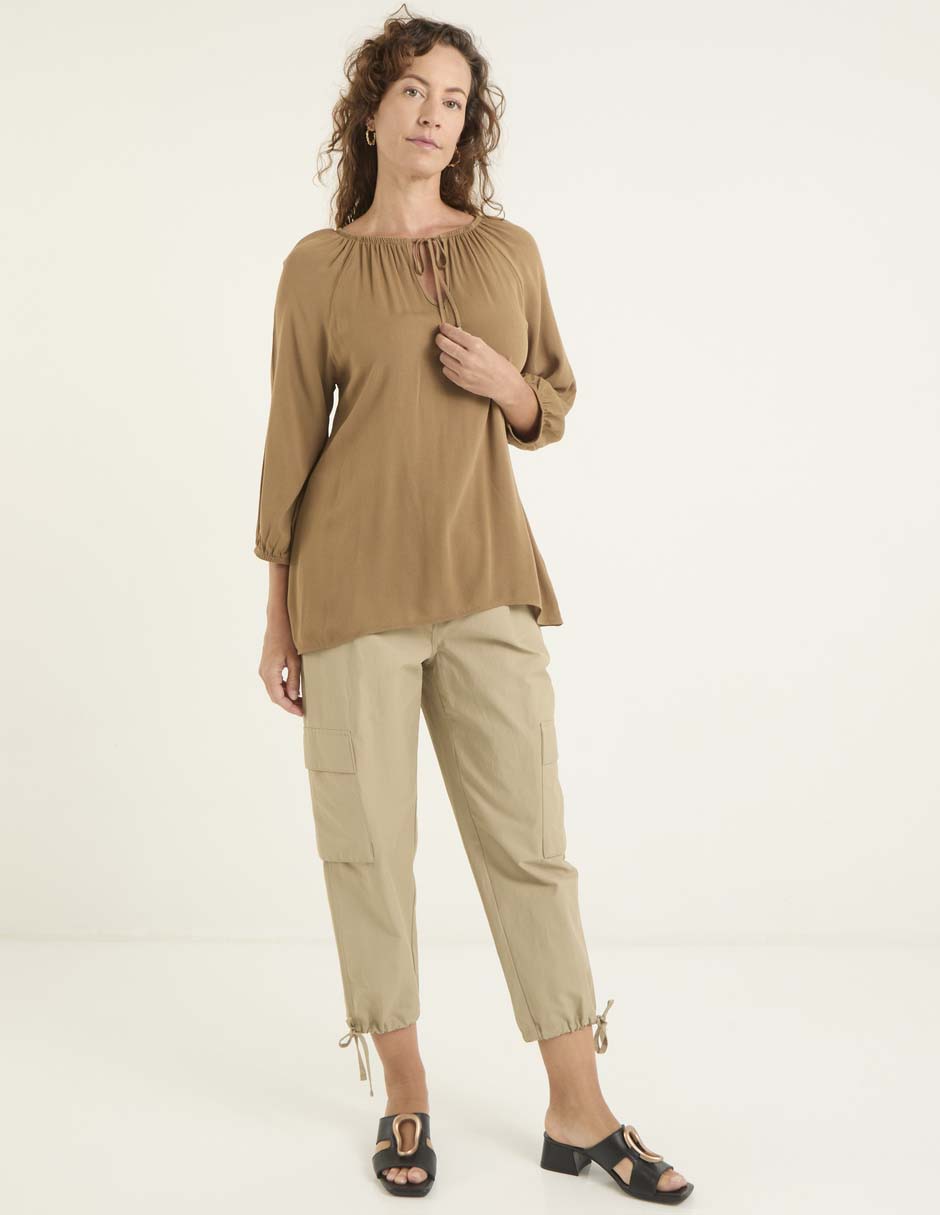 Blusa Lieb manga 3/4 para mujer