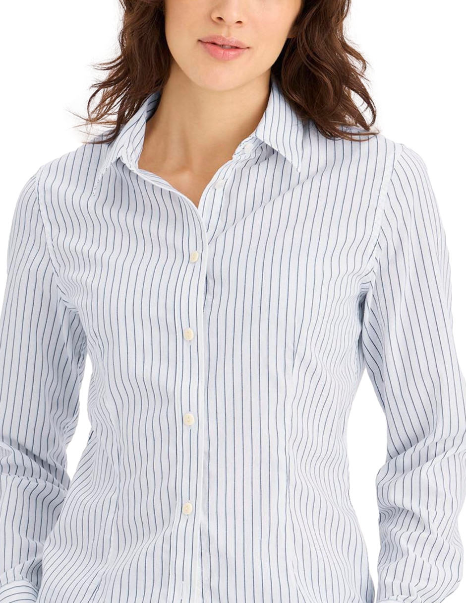 Blusa camisera manga larga para mujer 2