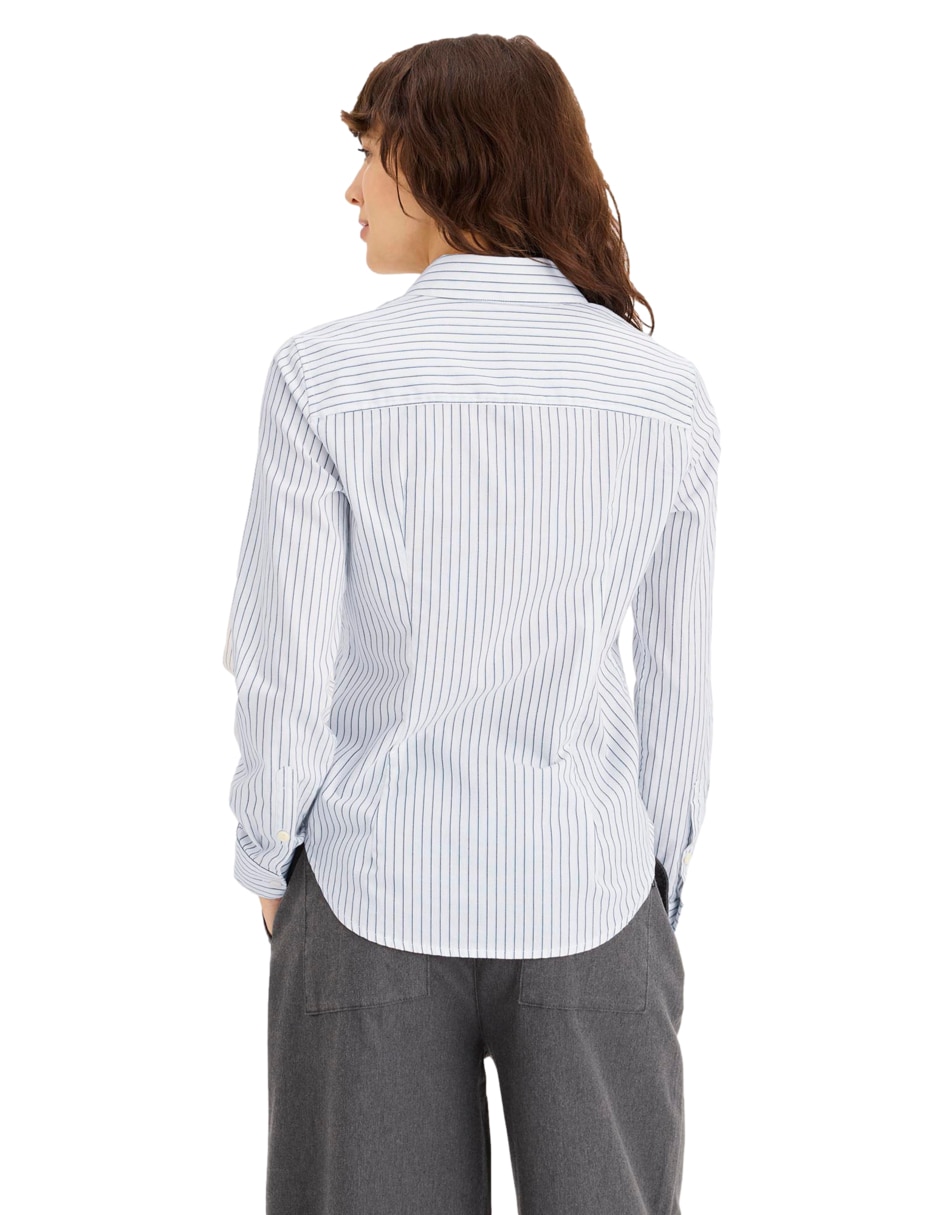 Blusa camisera manga larga para mujer 3