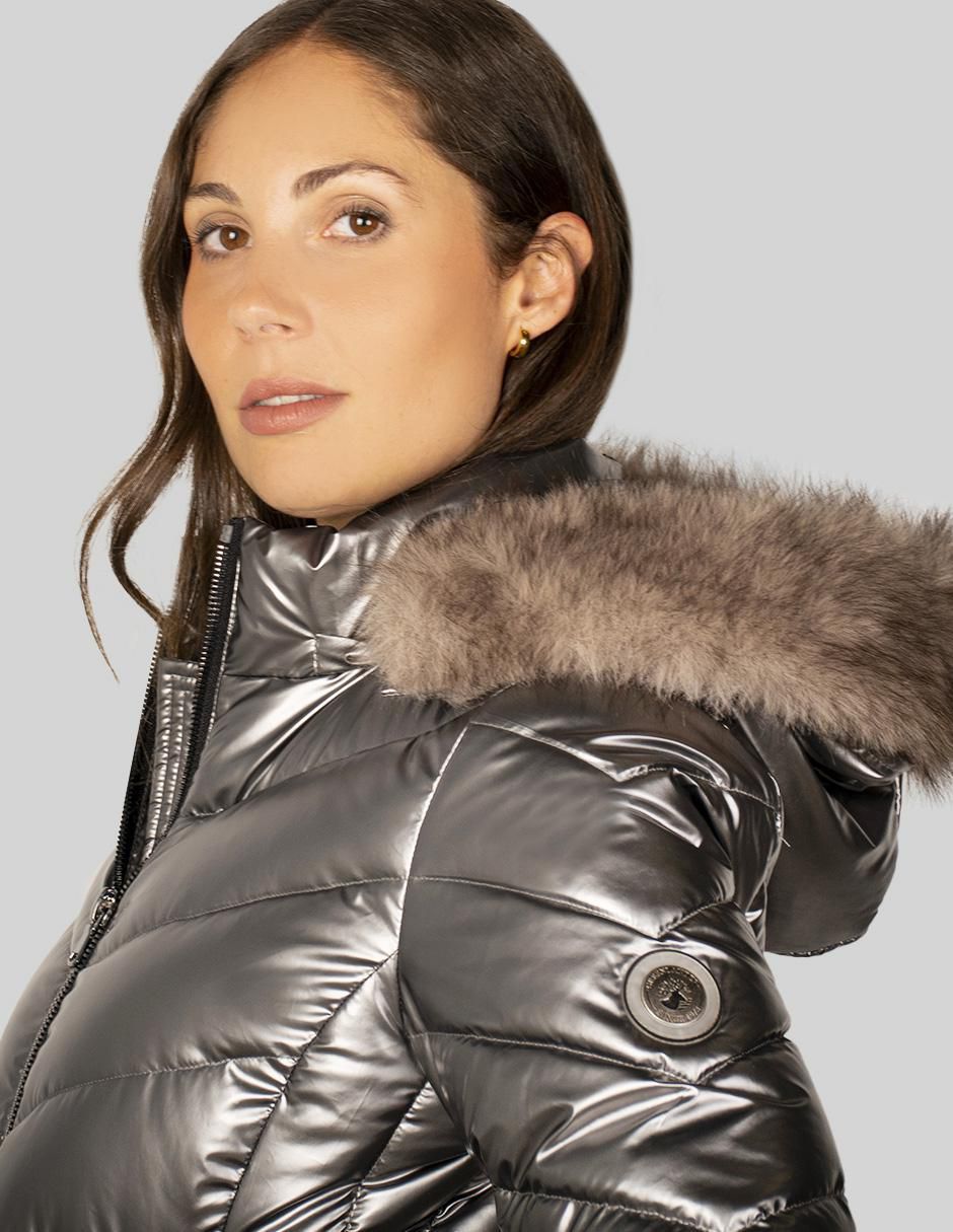 "chamarra" acolchada greenlander no impermeable "de" poliéster "para mujer"