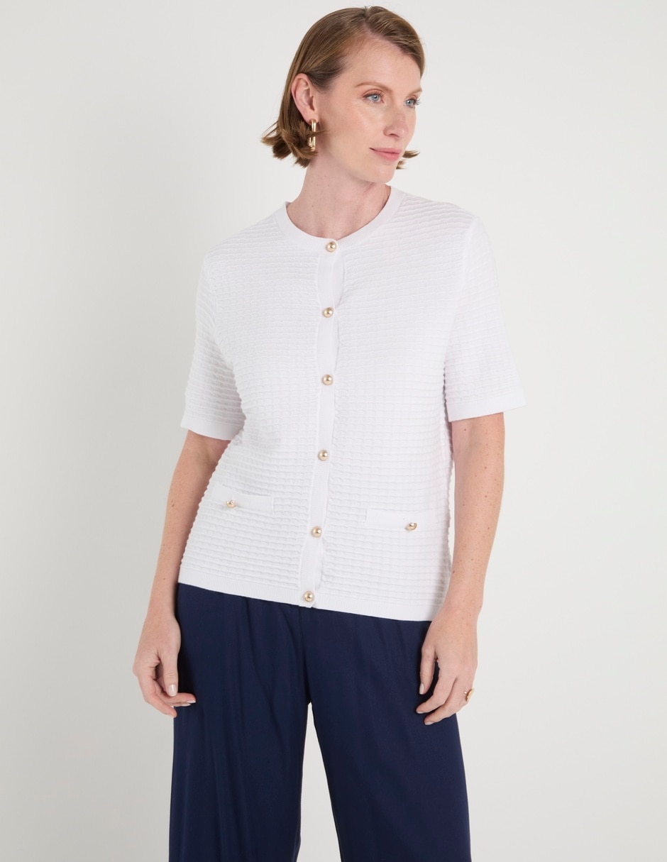Blusa manga corta para mujer