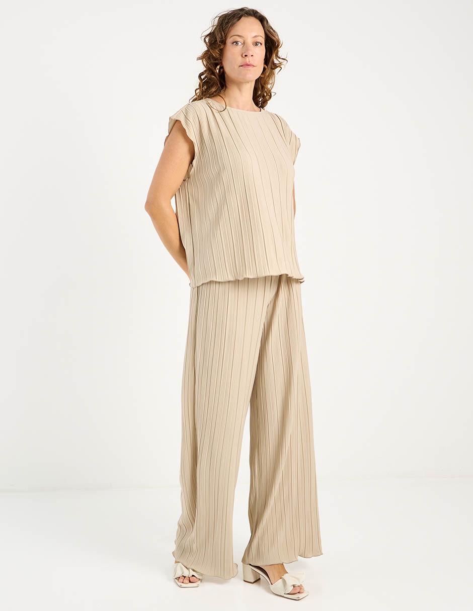 Pantalón relaxed lieb straight para mujer