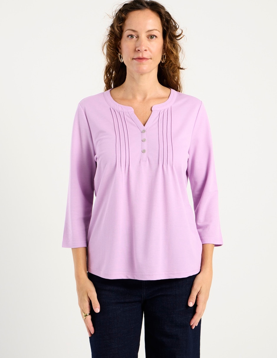 Blusa Lieb manga 3/4 para mujer