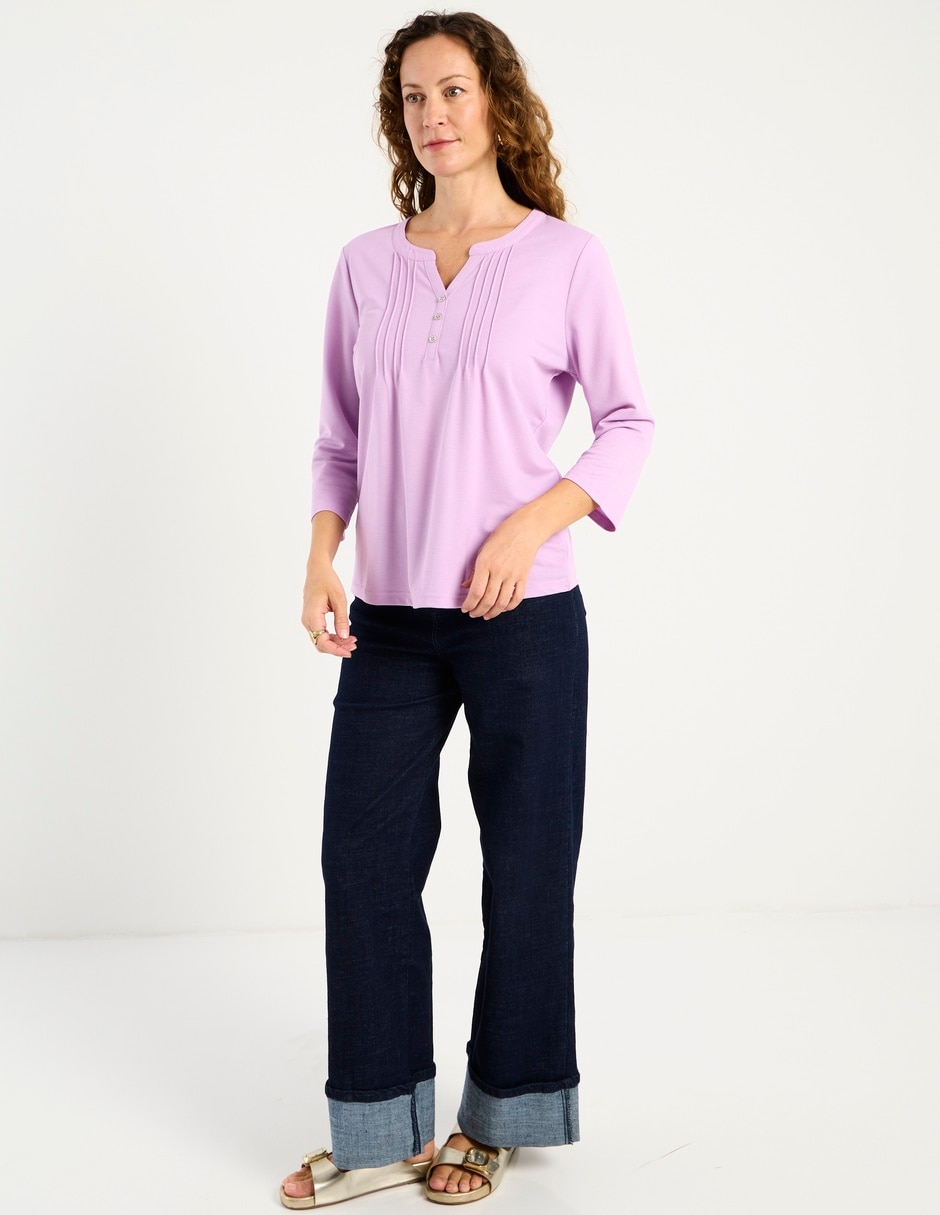 Blusa Lieb manga 3/4 para mujer