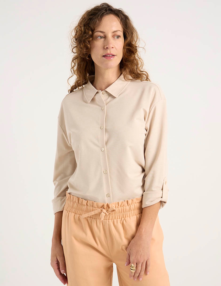 Blusa camisera Lieb manga larga para mujer