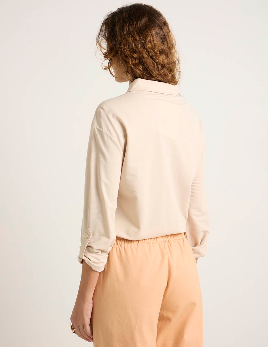 Blusa camisera Lieb manga larga para mujer