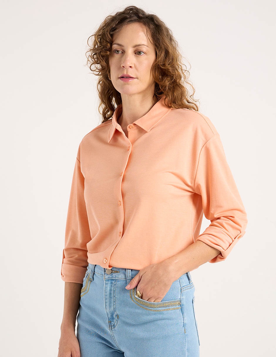 Blusa camisera Lieb manga larga para mujer 1