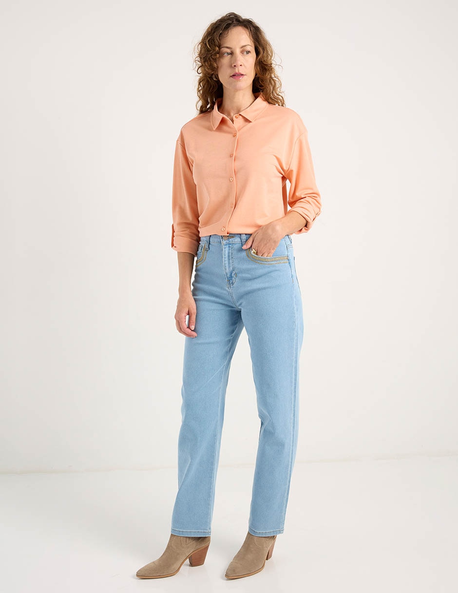 Blusa camisera Lieb manga larga para mujer 3