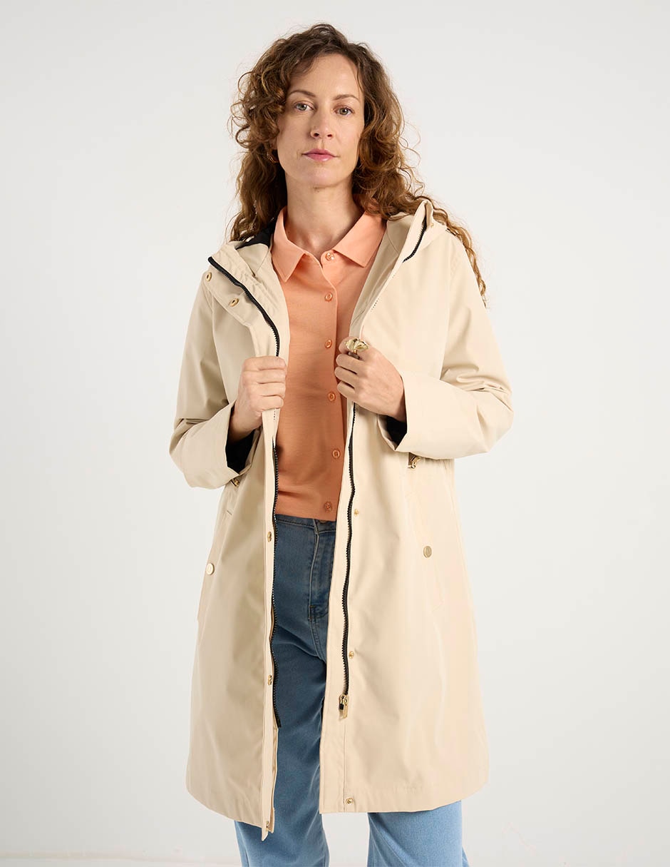 Gabardina capucha y bolsa para mujer Gabardina capucha y bolsa para mujer