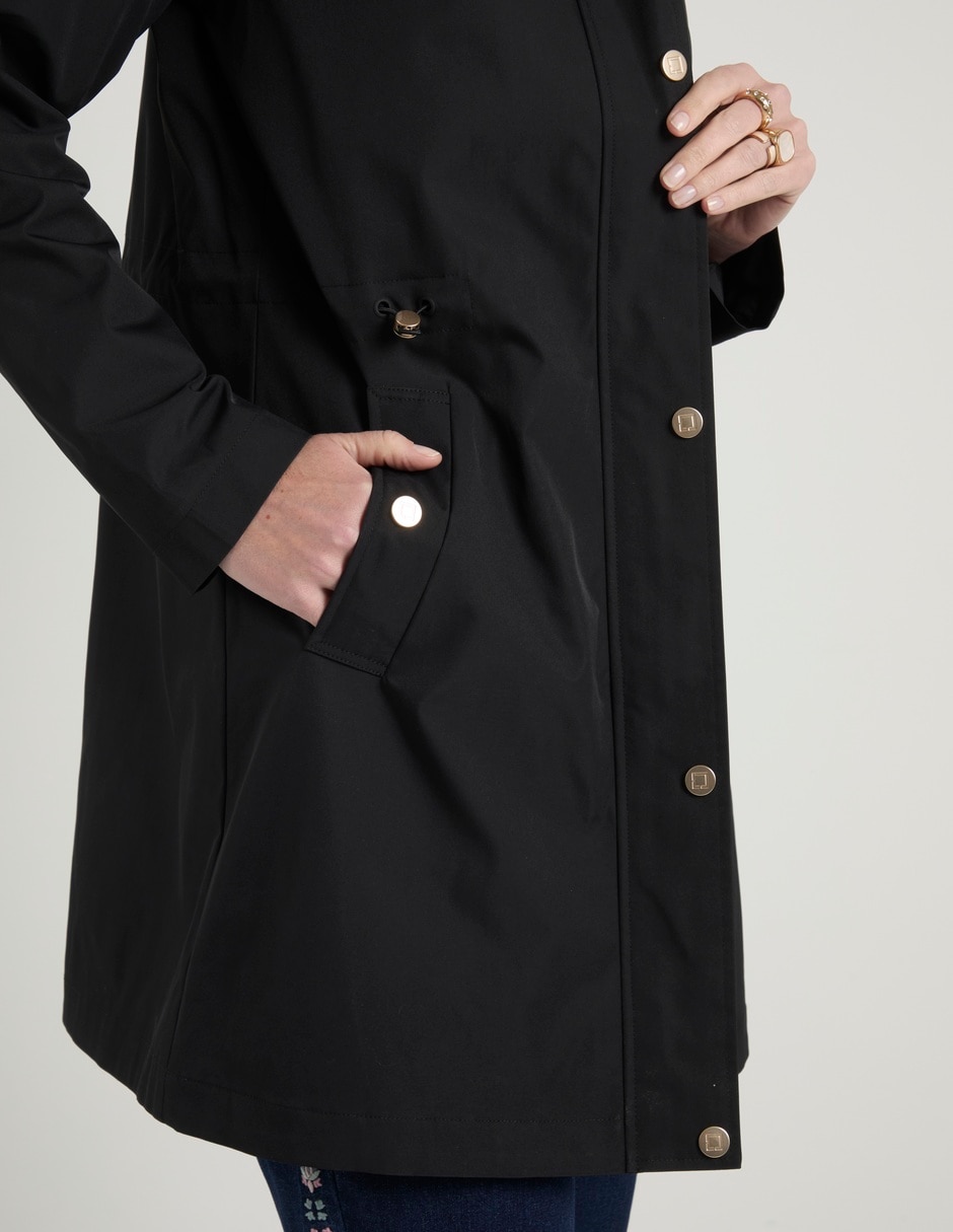 Gabardina capucha y bolsa para mujer 5