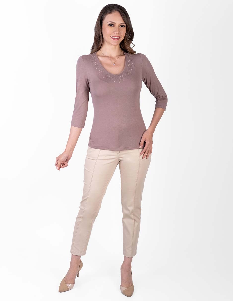 Blusa manga 3/4 para mujer 2