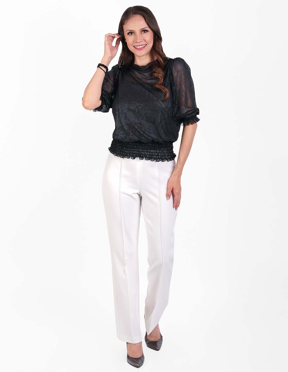 Blusa manga al codo para mujer 2