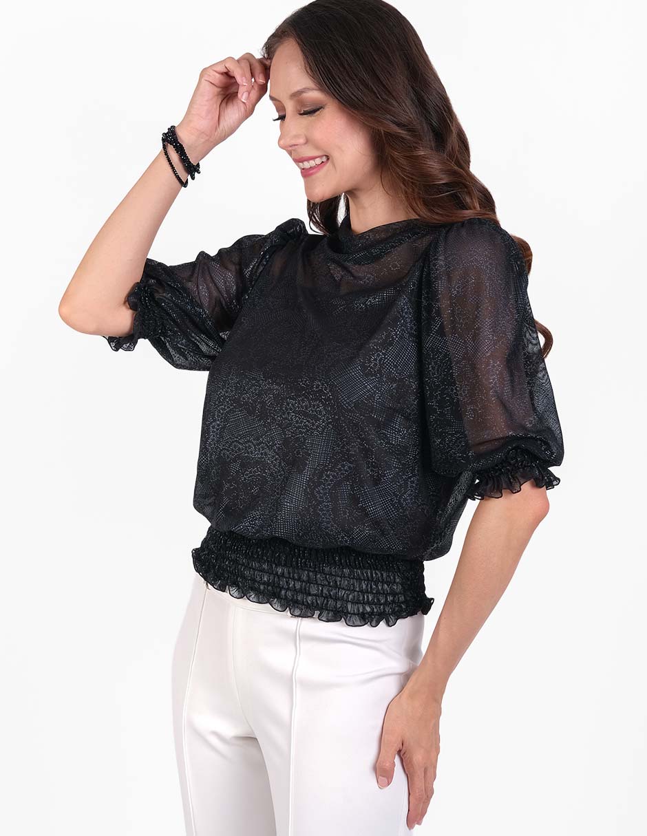 Blusa manga al codo para mujer 3
