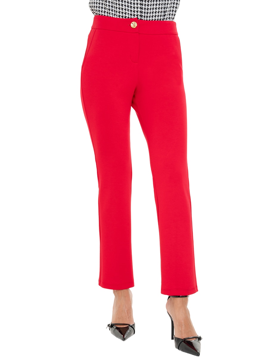 Pantalón de vestir straight para mujer