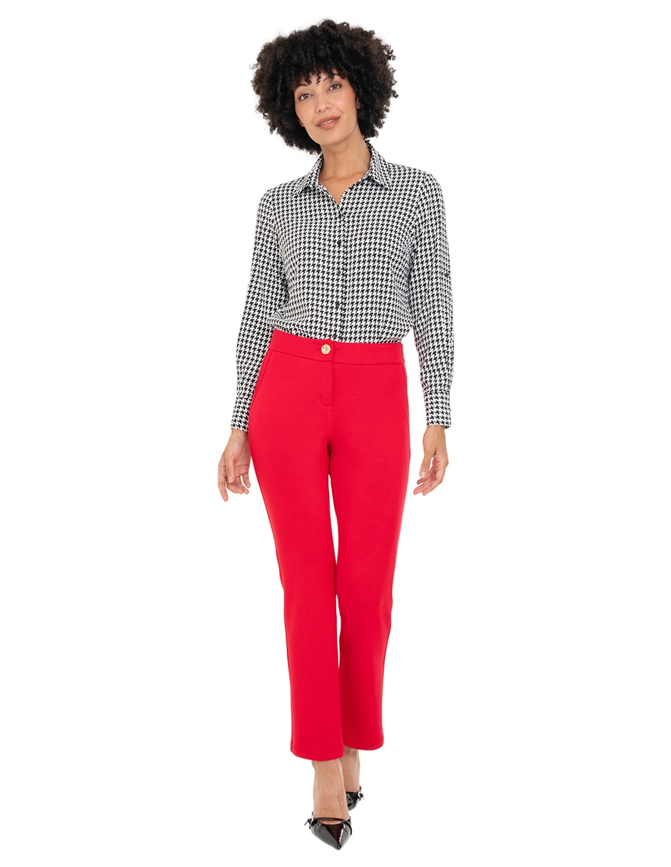 Pantalón de vestir straight para mujer 2