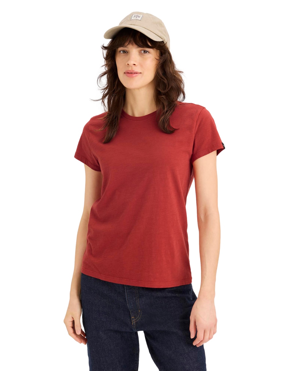 Playera manga corta cuello redondo para mujer 1