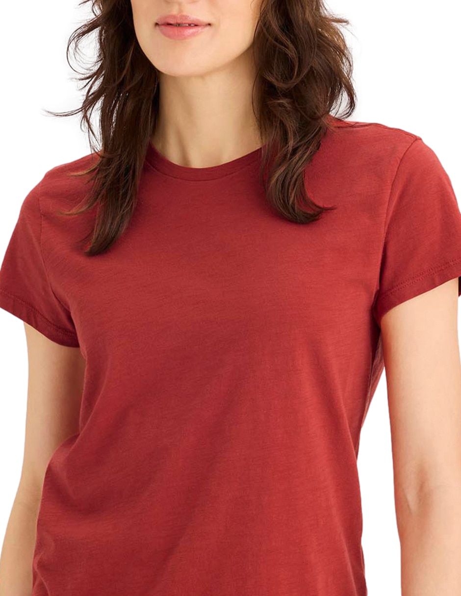 Playera manga corta cuello redondo para mujer 2