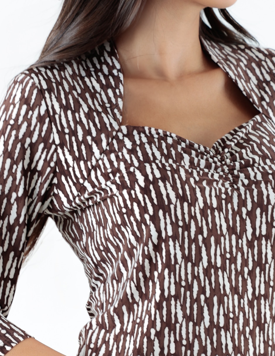 Blusa manga 3/4 para mujer 4