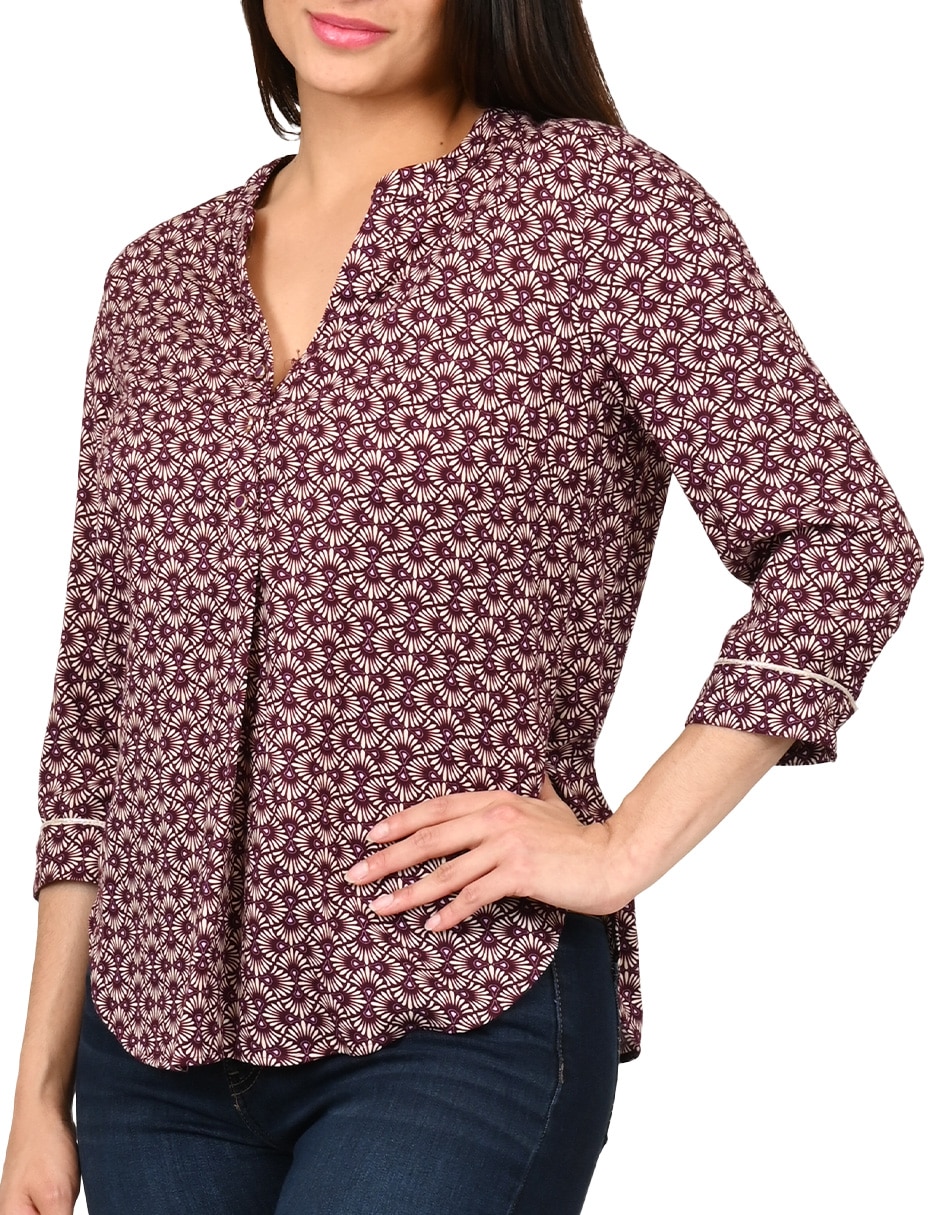Blusa manga 3/4 para mujer 4