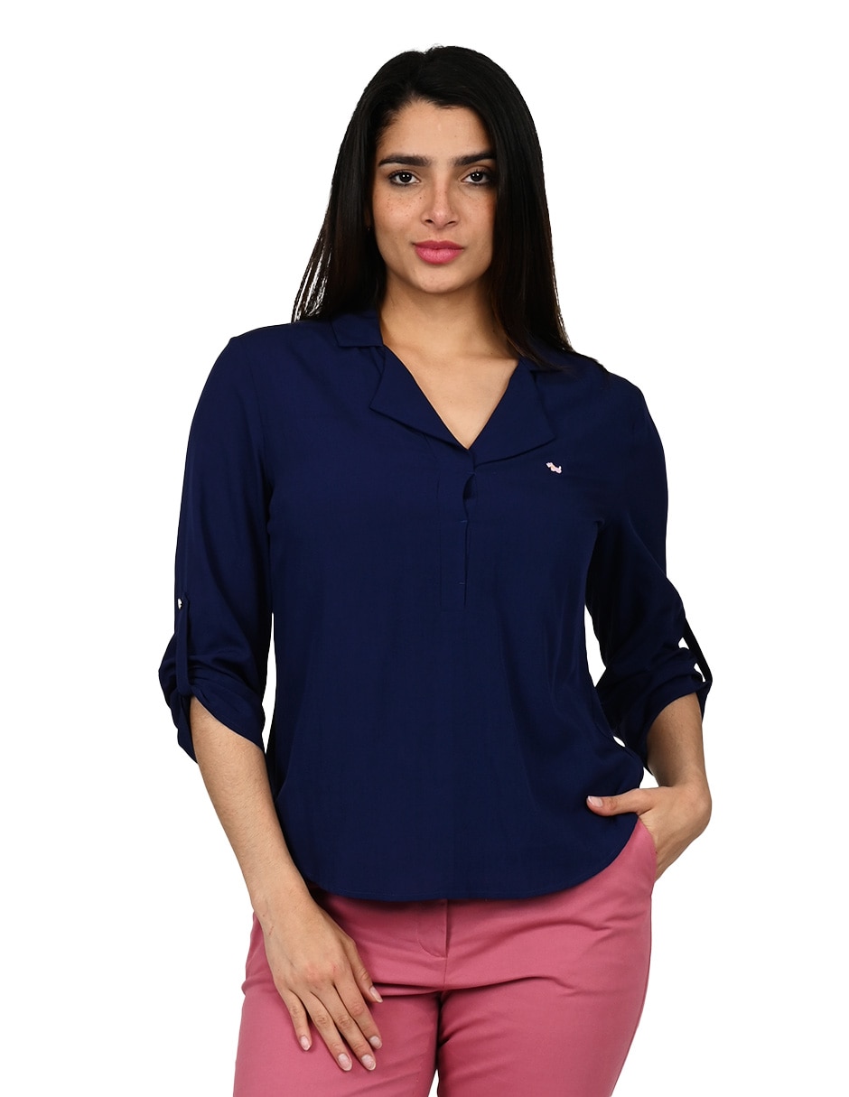 Blusa manga 3/4 para mujer Blusa manga 3/4 para mujer
