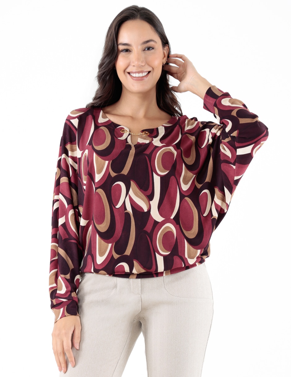 Blusa manga 3/4 para mujer