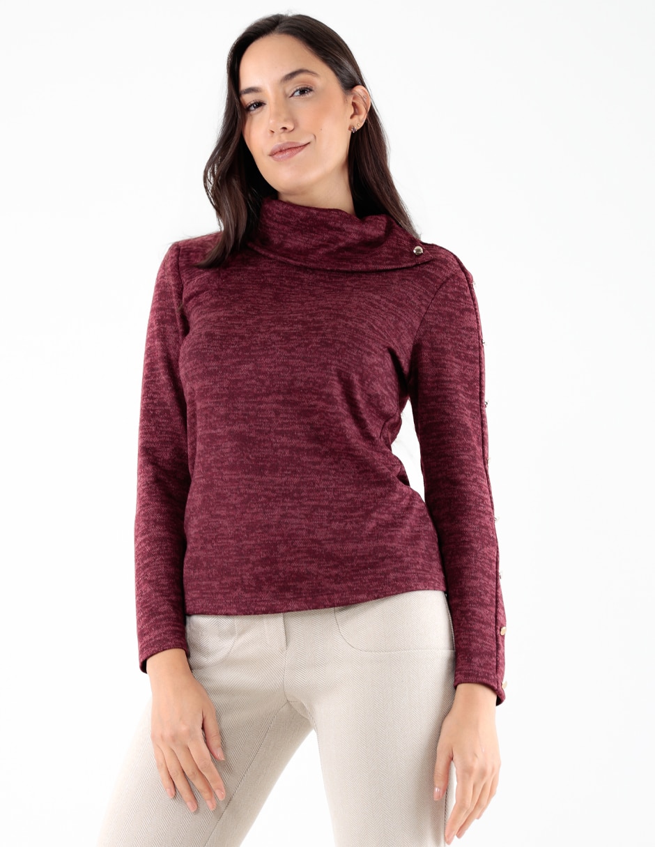 Blusa manga larga para mujer