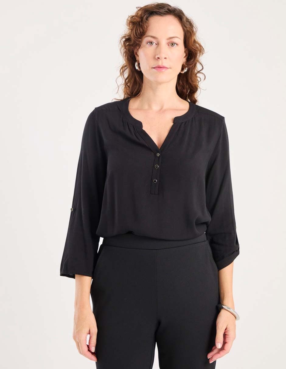 Blusa manga 3/4 para mujer
