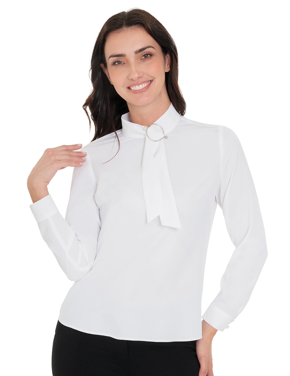 Blusa manga larga para mujer