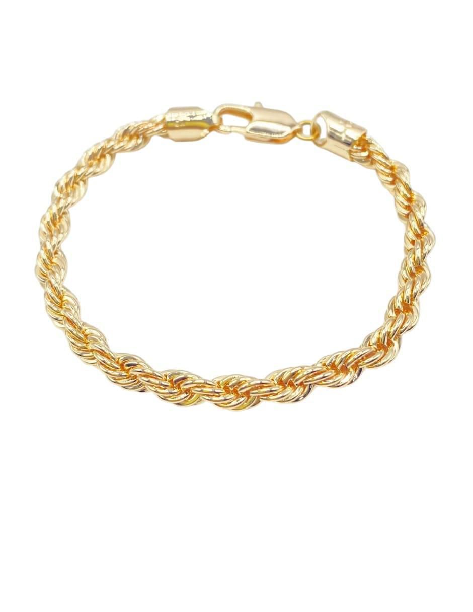 Pulsera de oro laminado con acabado brillante 2