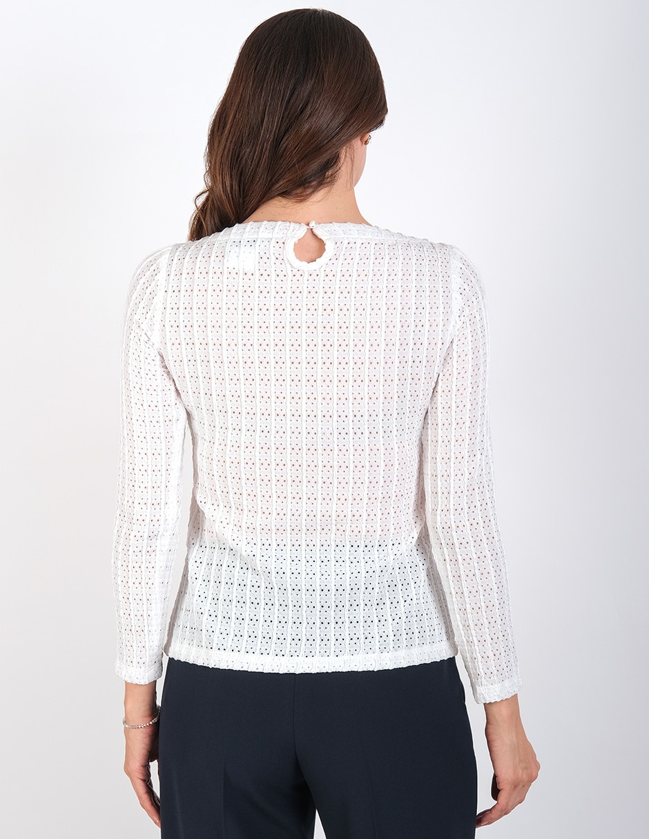 Blusa manga larga para mujer 4